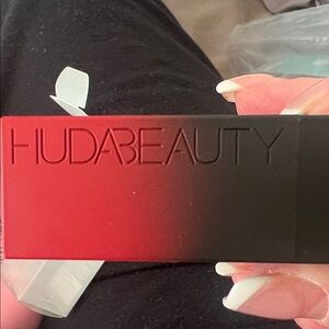 HUDA BEAUTY Bold Red and Black Lipstick
